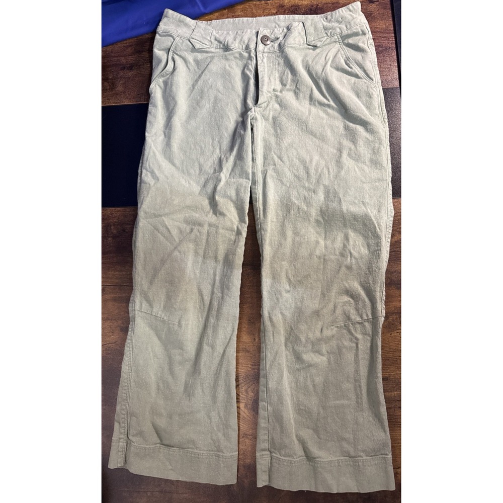Patagonia Women's Green Hemp Cropped Pants Size 6 Crop 28 x 23